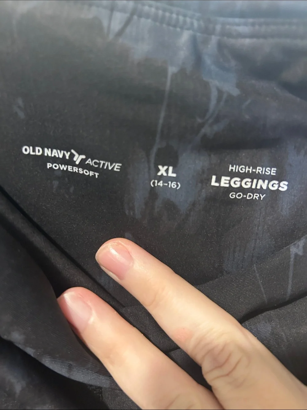 Old Navy Girls' Black Tie-Dye Leggings